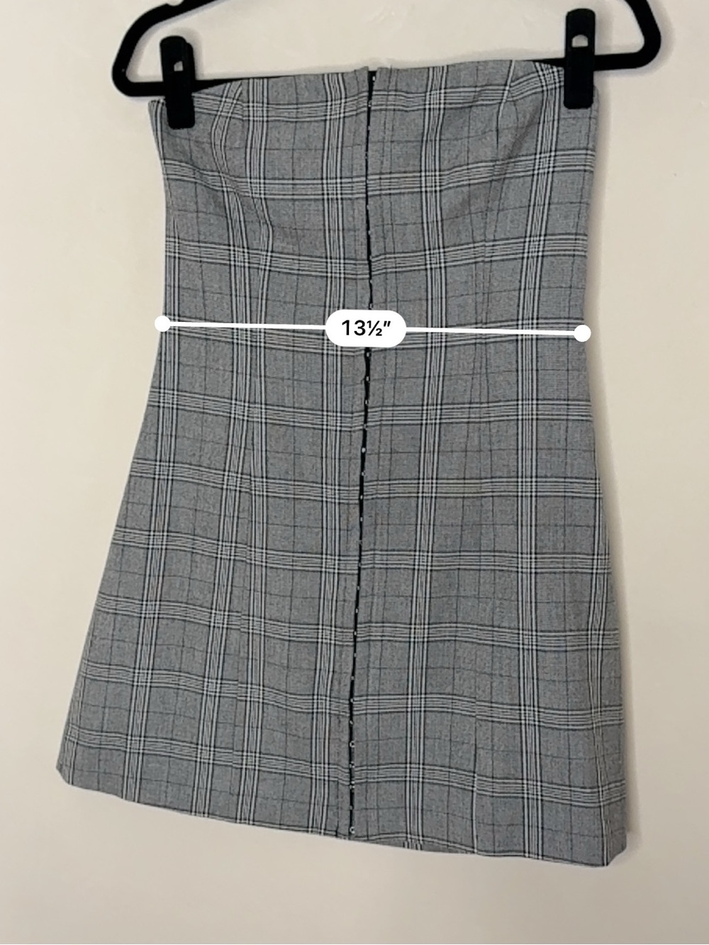 Dynamite Gray Plaid Mini Skirt - Picture 2 of 5